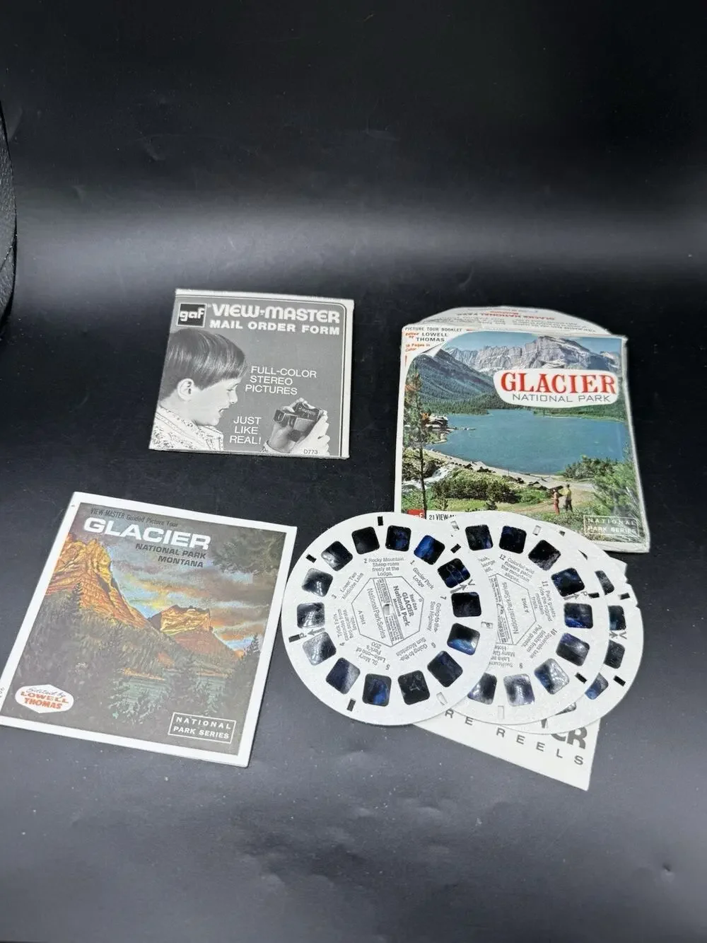 View-Master Glacier National Park Montana 3 Reels Packet Complete Set